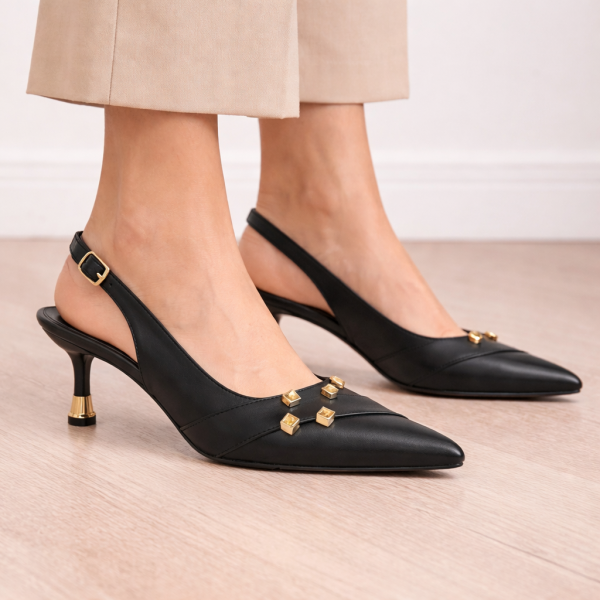 Siyah Topuklu Ayakkabı