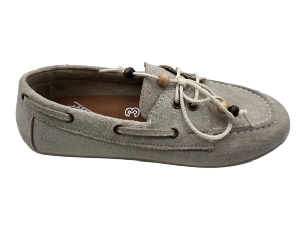 Bej Bağcıklı Ortopedik Kadın Ayakkabı Günlük Rahat 4 Nokta Taban Konfor Model