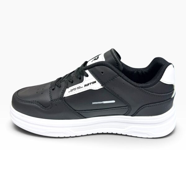 Siyah Beyaz Kadın Spor Ayakkabı – Günlük Rahat Kalın Taban Sneaker