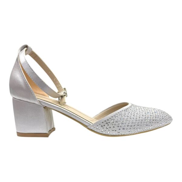 Taşlı  Sivri Burun Topuklu Zarif Kristal Detay