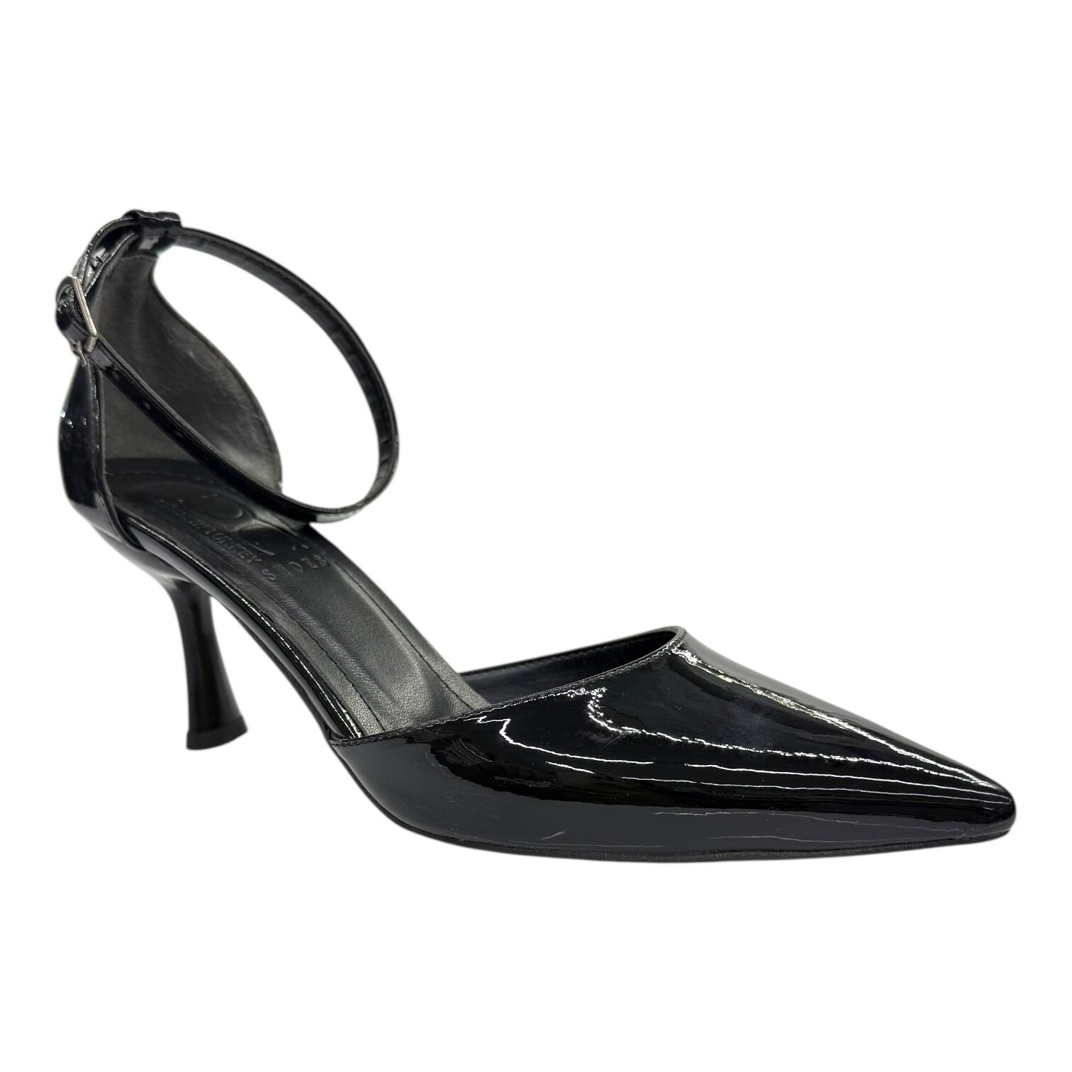 Siyah Rugan İnce Topuklu Stiletto – Klasik Şıklık