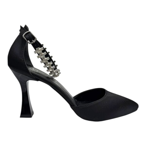 Kristal Detaylı İnce Topuklu Stiletto