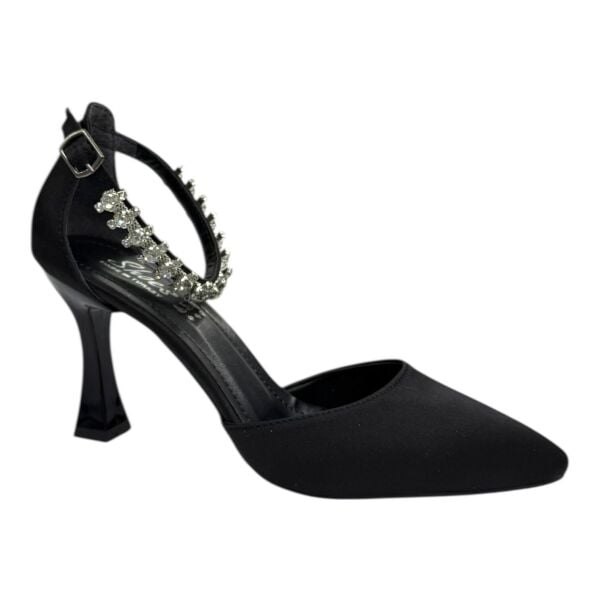 Kristal Detaylı İnce Topuklu Stiletto