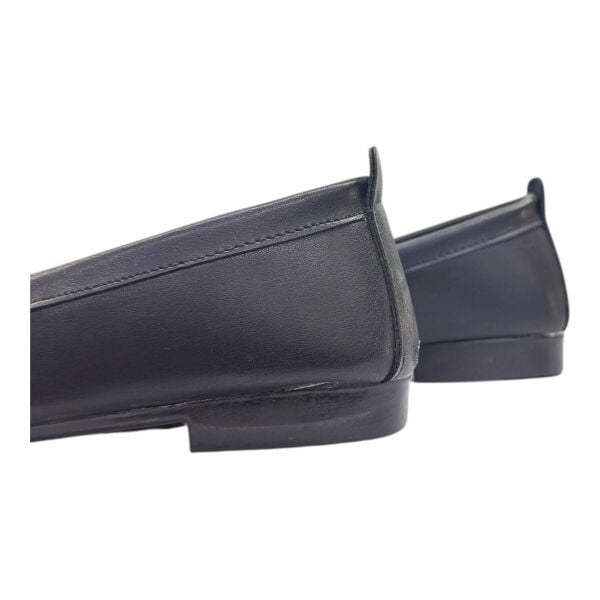 Siyah-Zincir Detaylı  Kadın Ayakkabı (Altın Toka)