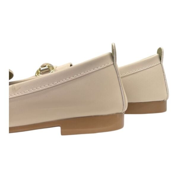 Krem Altın-Silver Karışık Tokalı Kadın Ayakkabı