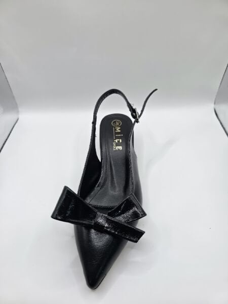 Acı kahve Kadın Topuklu Babet 3 cm Günlük Şık Ayakkabı