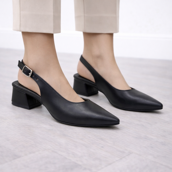 Klasik Sivri Burun Günlük Ayakkabı – Siyah