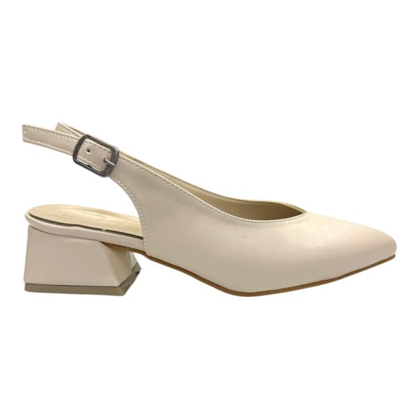 Klasik Sivri Burun Günlük Ayakkabı – Krem