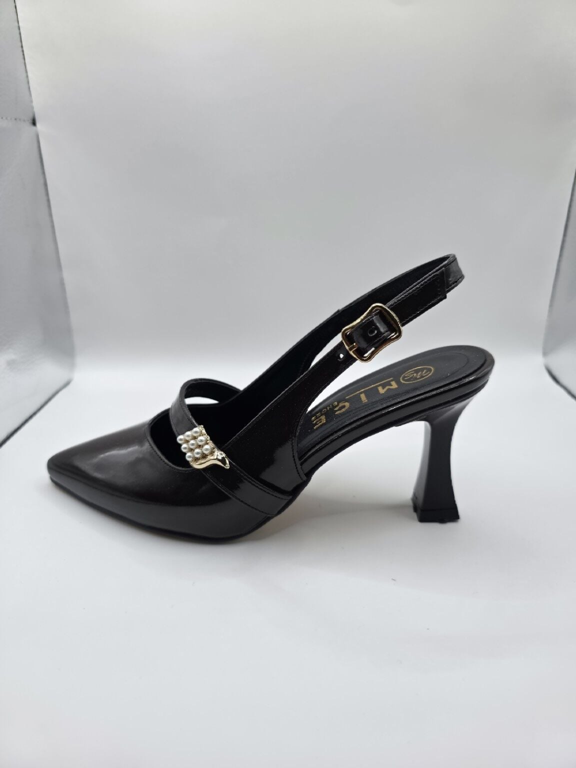 Acı kahve Topuklu Babet 3 cm Günlük Şık Ayakkabı