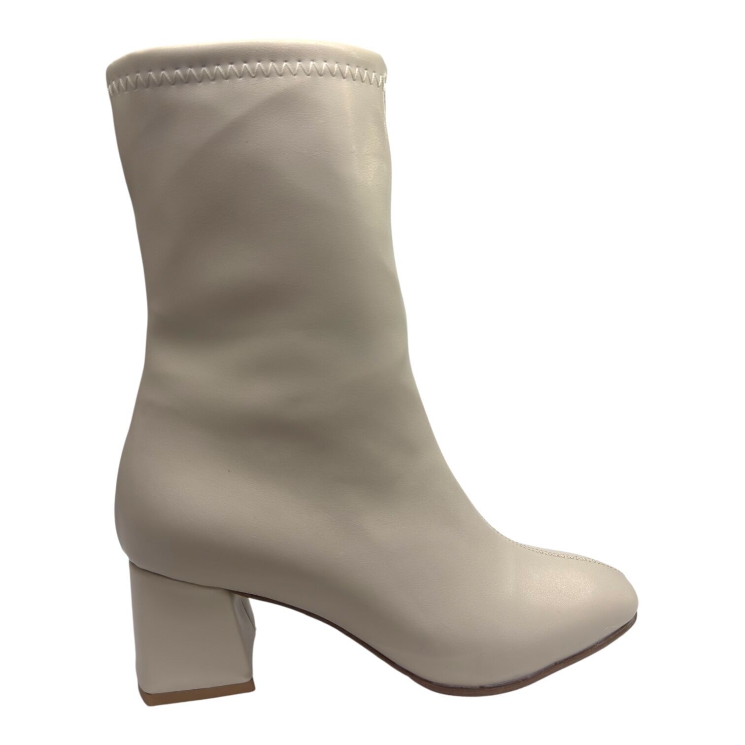 Krem Renkli Düz Bot