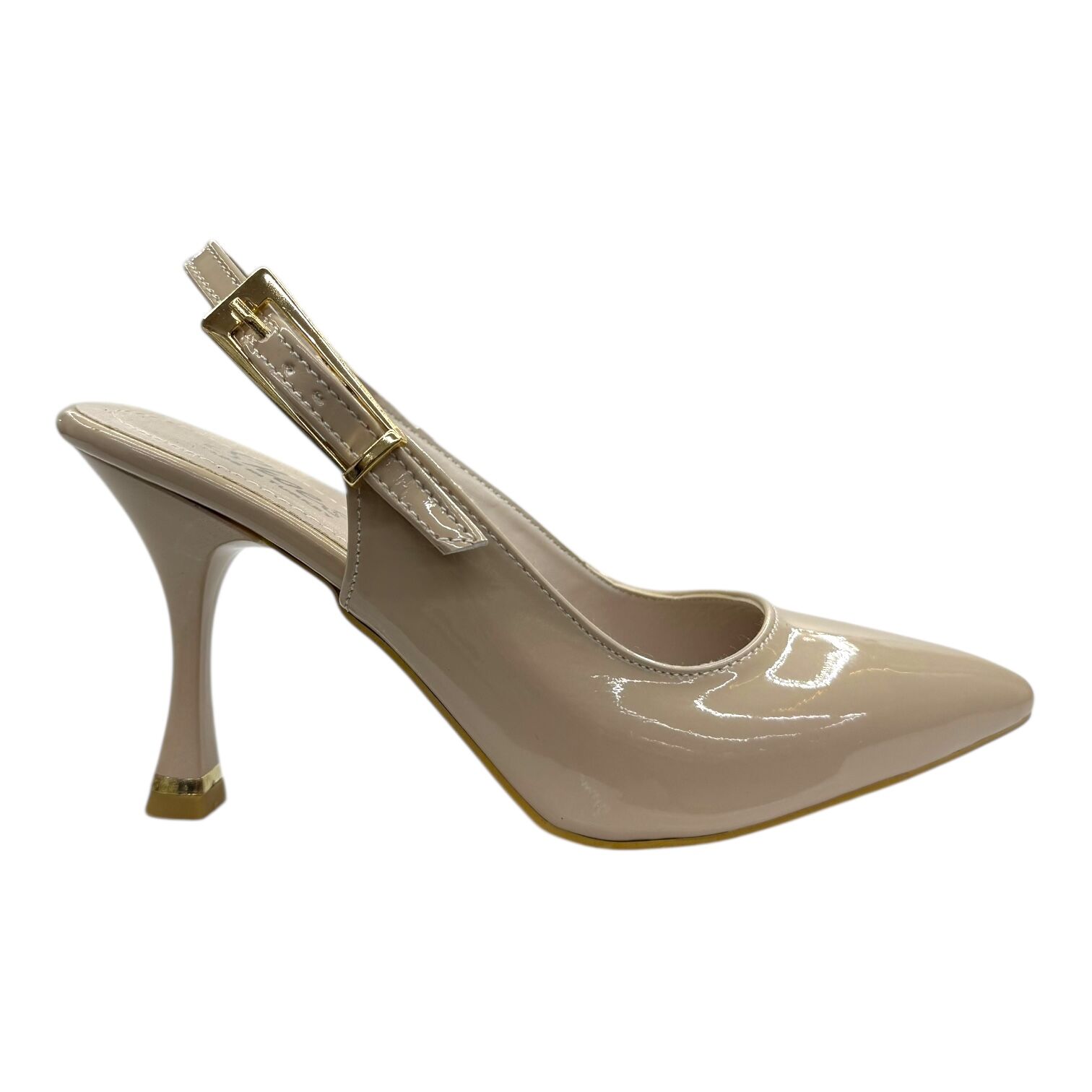 Bej Rugan Topuklu Bilekten Tokalı