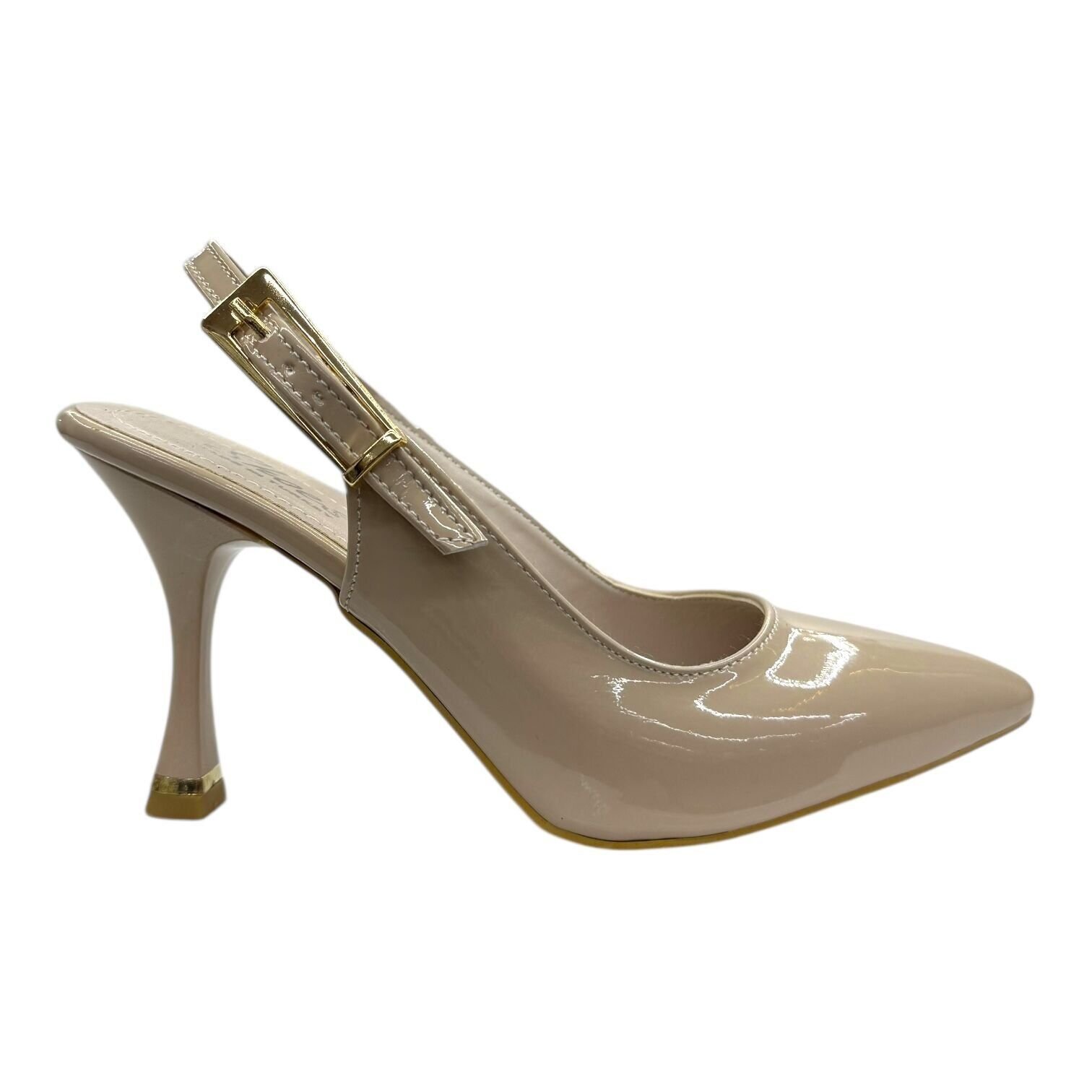 Bej Rugan Topuklu Bilekten Tokalı