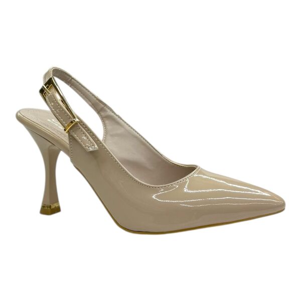 Bej Rugan Topuklu Bilekten Tokalı