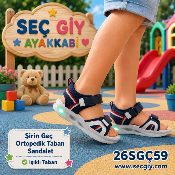 Erkek Çocuk Işıklı Sandalet