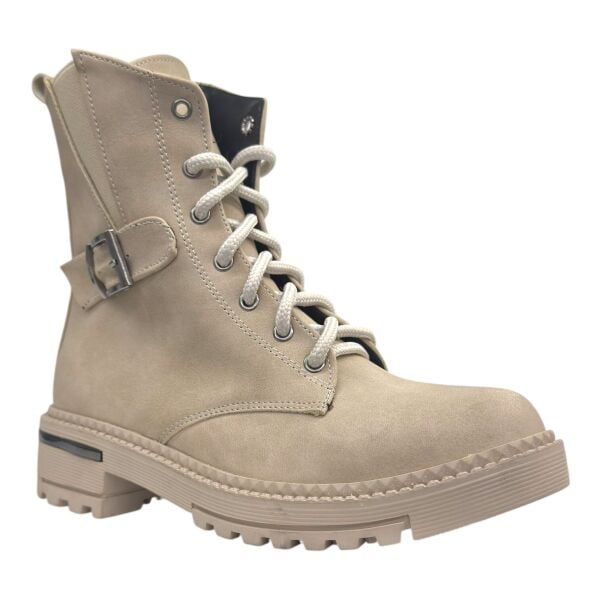 Bej Tokalı Bağcıklı Kadın Bot