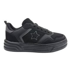 Fileli Siyah Sneaker