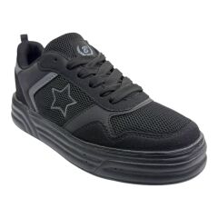 Fileli Siyah Sneaker