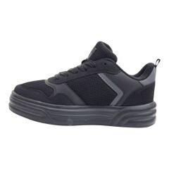 Fileli Siyah Sneaker