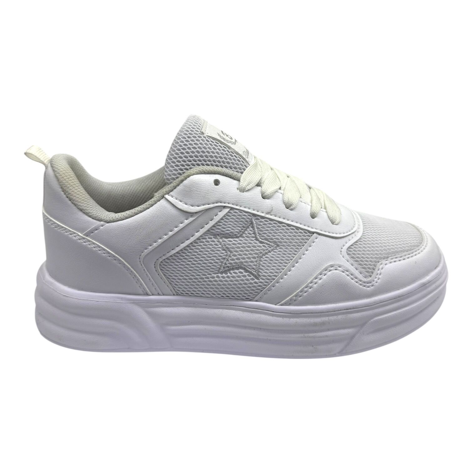 Fileli Beyaz Sneaker