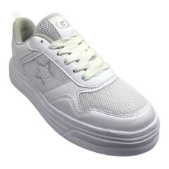 Fileli Beyaz Sneaker
