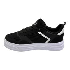 Fileli siyah Beyaz Sneaker