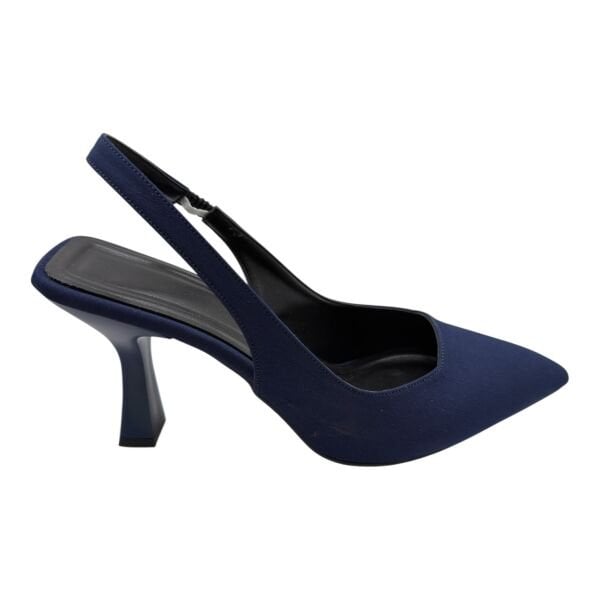 Lacivert 7 cm Topuklu Kadın