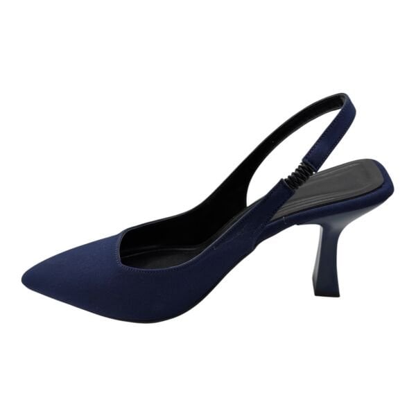 Lacivert 7 cm Topuklu Kadın