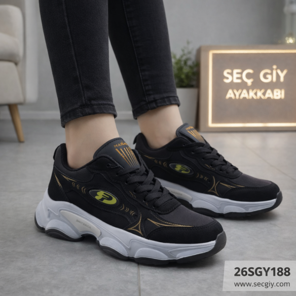 Kadın Ayakkabı Siyah Günlük Spor Model