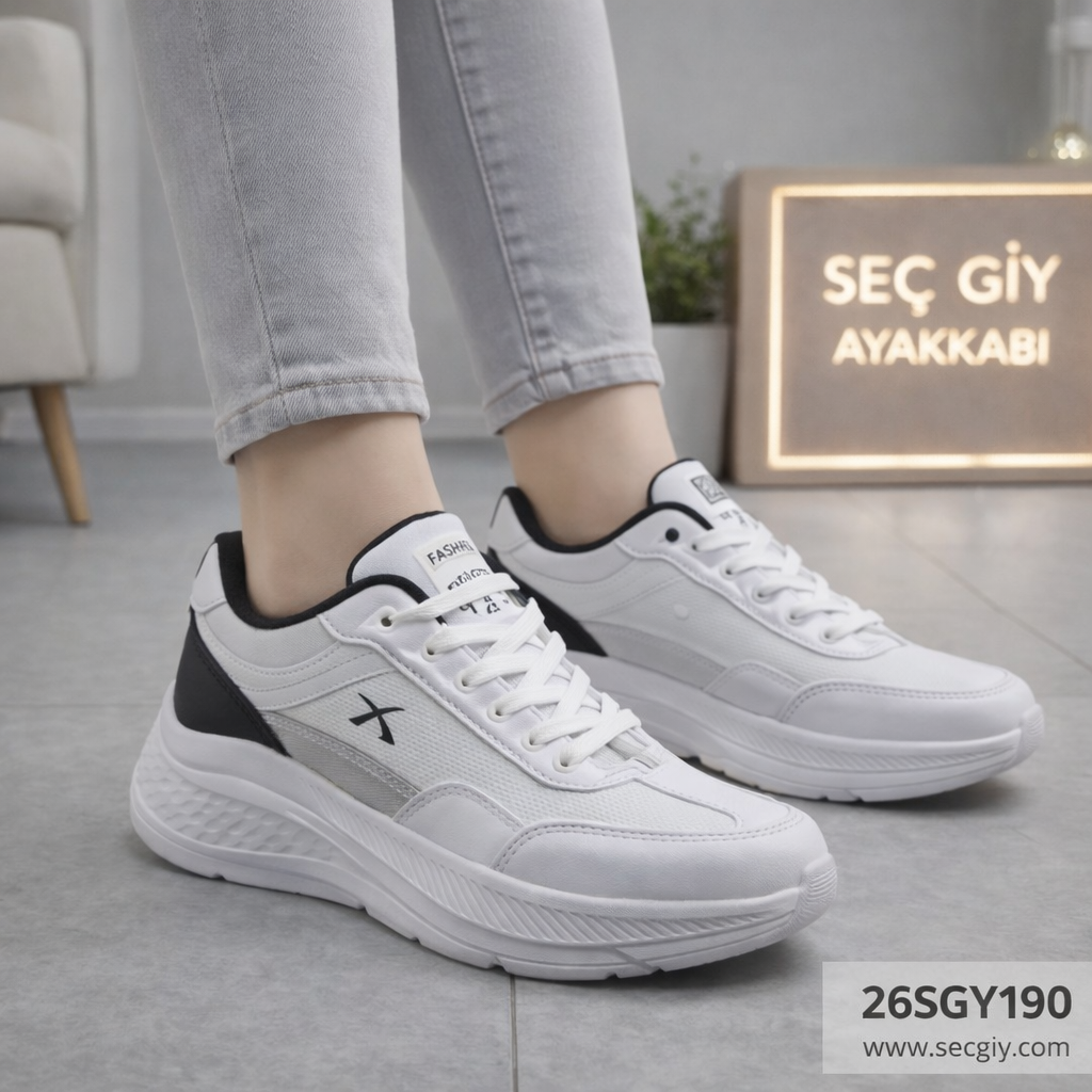 Kadın Ayakkabı Beyaz Günlük Rahat Spor Model