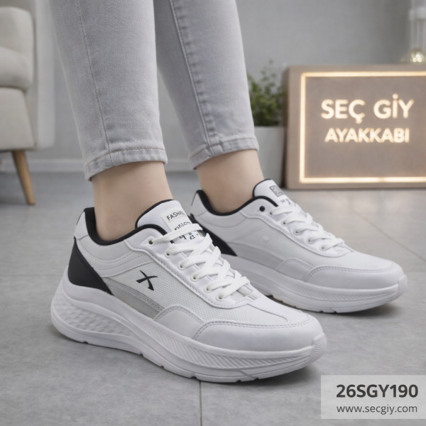 Kadın Ayakkabı Beyaz Günlük Rahat Spor Model