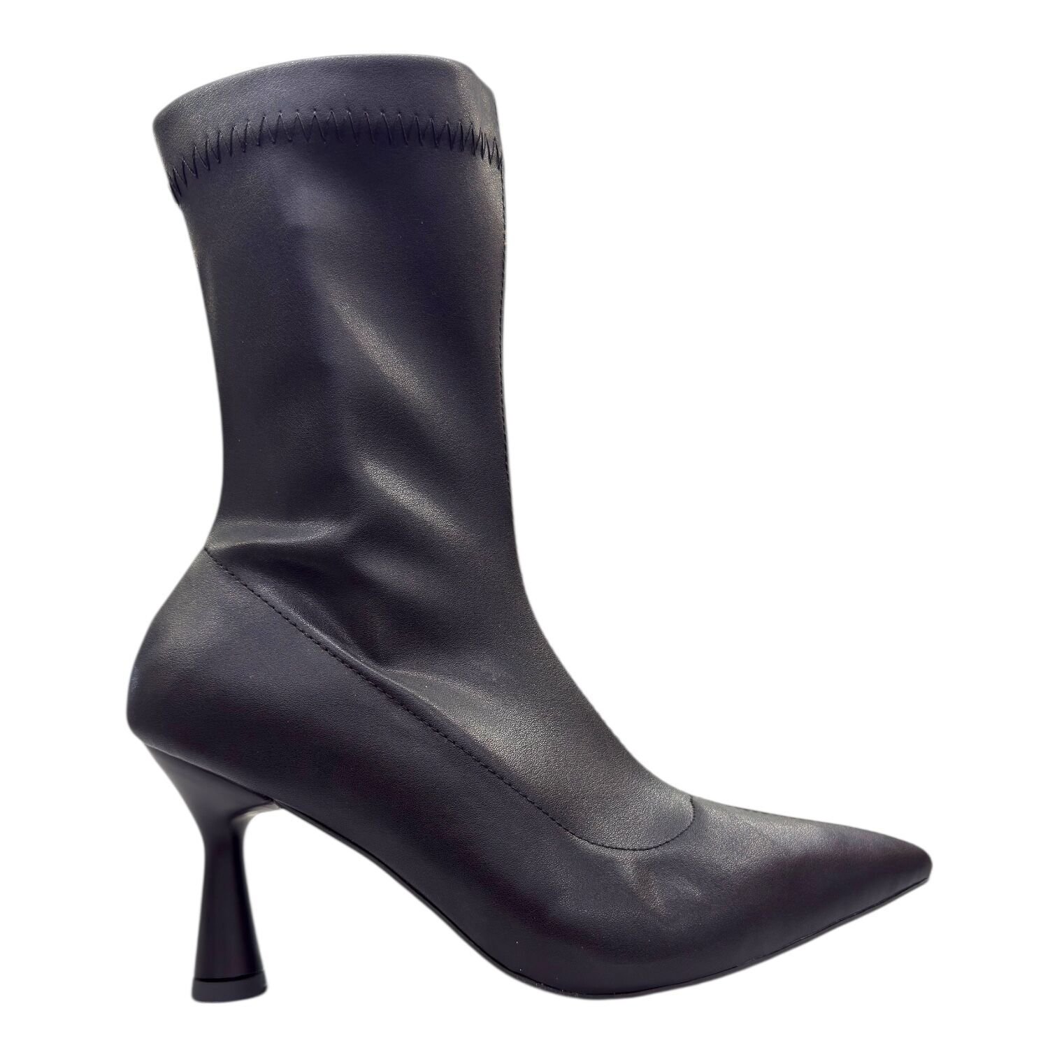 Siyah İnce Topuklu Streç Kadın Bot – Yeni Sezon Şıklığı