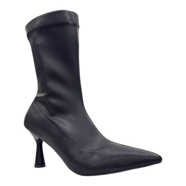 Siyah İnce Topuklu Streç Kadın Bot – Yeni Sezon Şıklığı