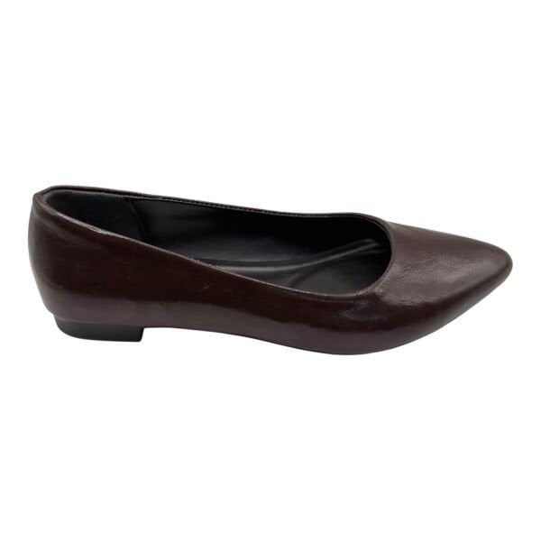 Acı Kahve Sivri Burun Düz Kadın Babet – Klasik Şık Model