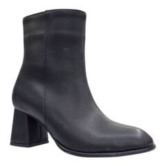 Siyah Kalın Topuklu Kadın Bot