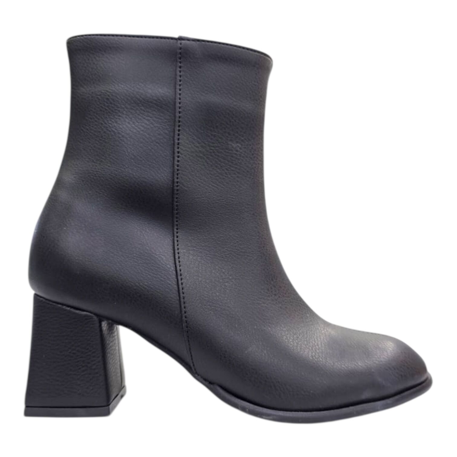 Siyah Kalın Topuklu Kadın Bot