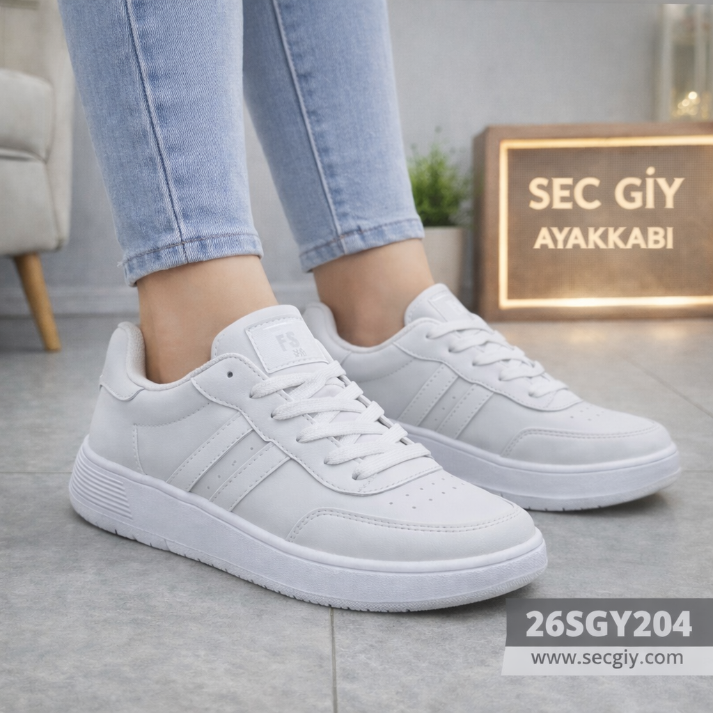 Kadın Ayakkabı Beyaz Günlük Spor Sneaker
