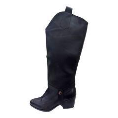 Siyah Uzun Kovboy Çizme