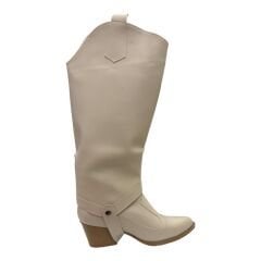 Bej Uzun Kovboy Çizme