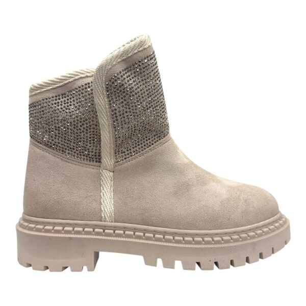 Bej Taş Detaylı Kadın Kışlık Bot Ugg