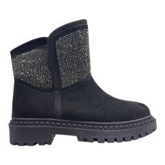 Siyah Taş Detaylı Kadın Kışlık Bot Ugg