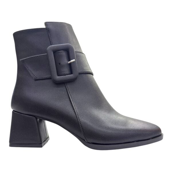 Siyah Tokalı Topuklu Kadın Bot