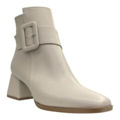 Bej Tokalı Topuklu Kadın Bot