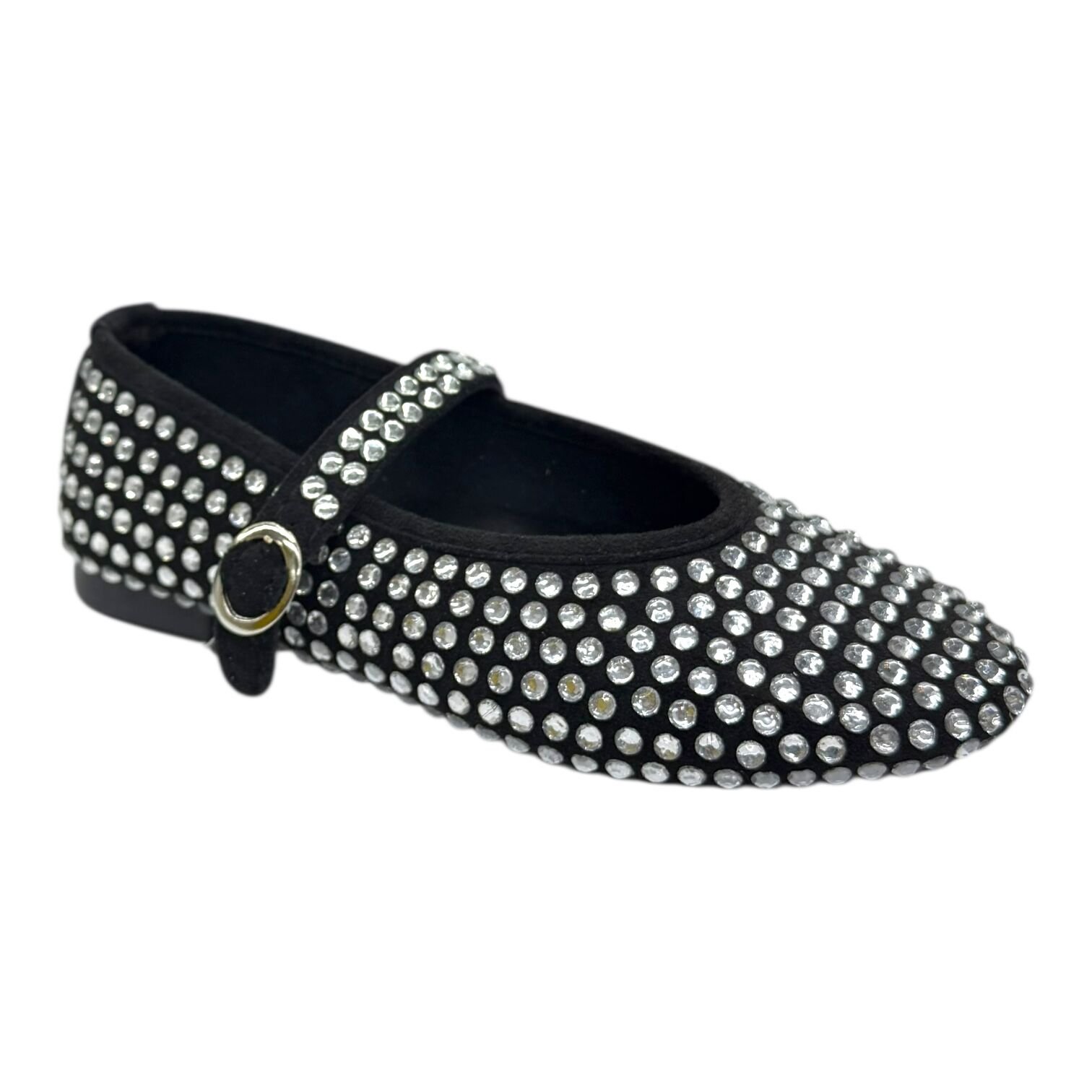 Siyah Gümüş Taşlı Babet