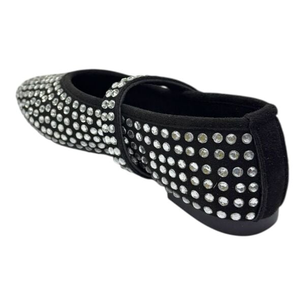 Siyah Gümüş Taşlı Babet