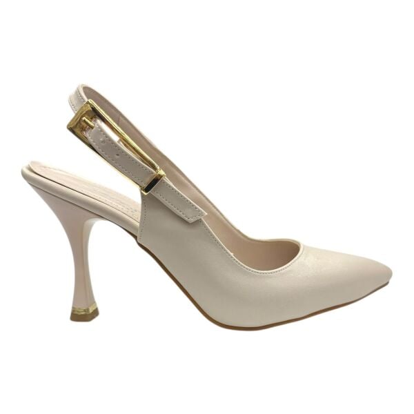 Bej Topuklu Bilekten Tokalı