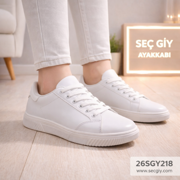 Kadın Beyaz Günlük Sneaker Spor Ayakkabı