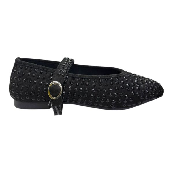 Siyah Taşlı Mat Babet