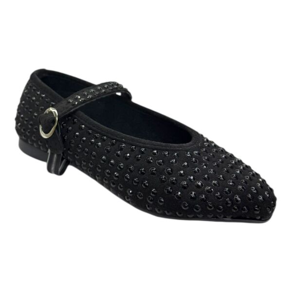 Siyah Taşlı Mat Babet