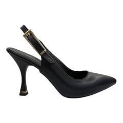 Siyah Topuklu Bilekten Tokalı