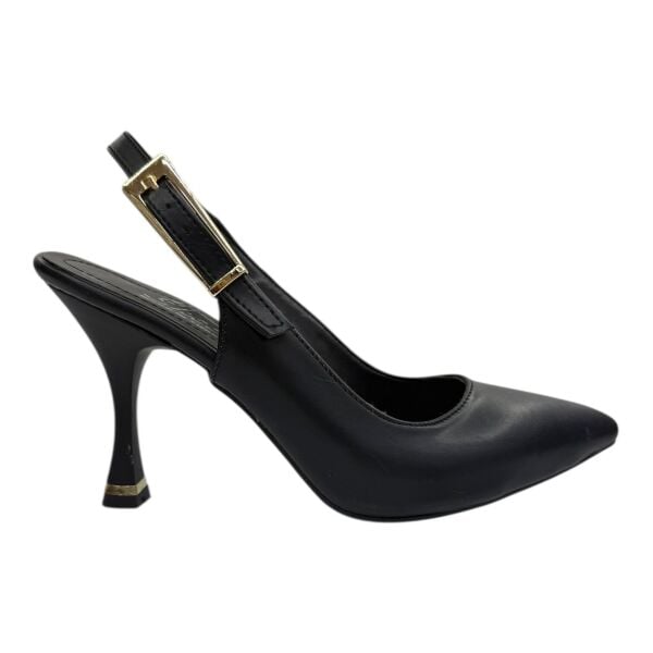 Siyah Topuklu Bilekten Tokalı